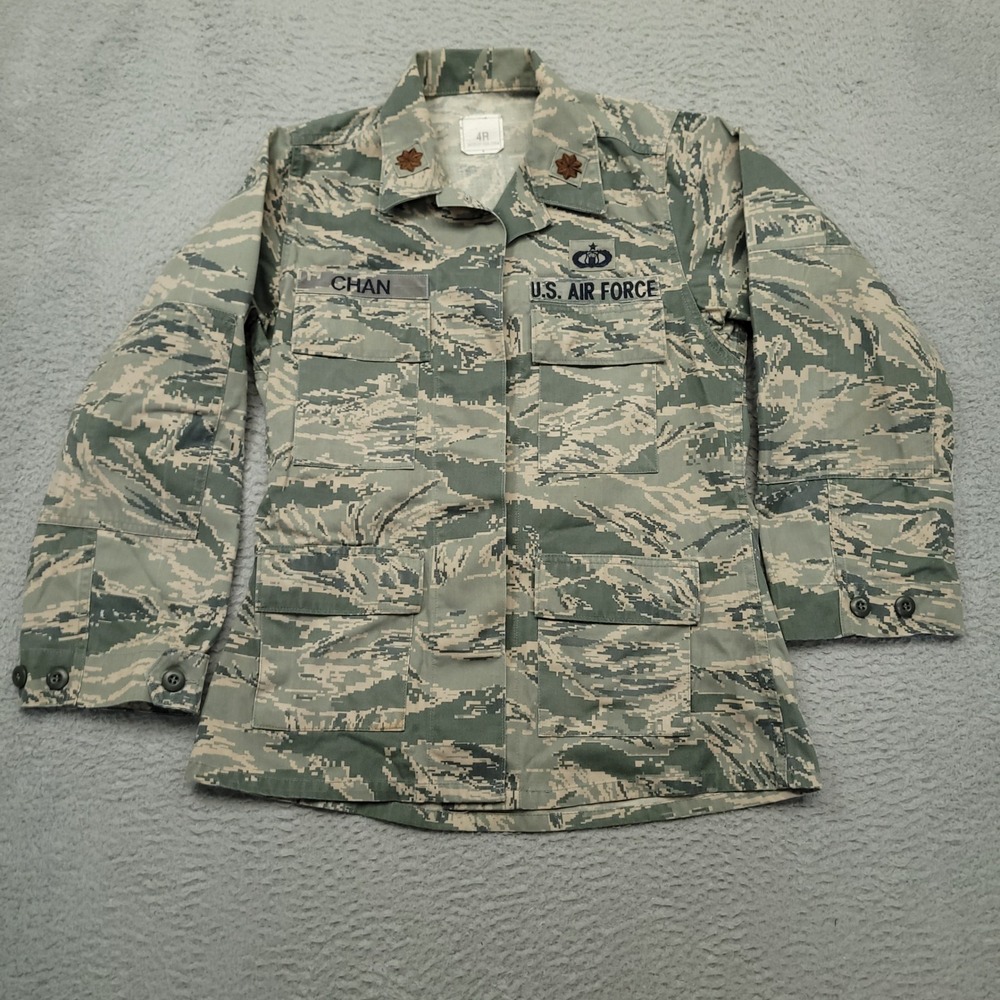 US Air Force ABU Tiger Stripe Camo‎ Utility Field Jacket 4R Chan Military